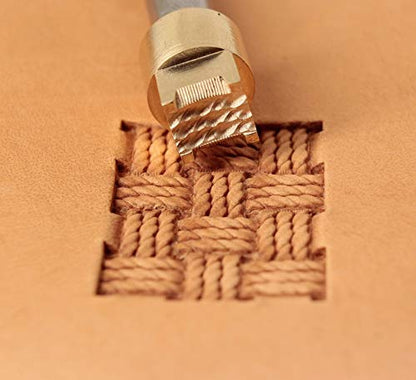 DandS ltd Leather Stamp Tool, Rope Knot, Professional Steel Craft Tool for Leatherworking, Embossing, Carving & Stamping Leather Projects, Belts Wallets & DIY Projects Compatible with Mallet #262 - color: Rope Knot 0.31" X 0.31"
