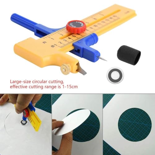 Circle Cutter Rotary Paper Trimmer Foam Core Round Draw Picture Cutting Knife Tool Picture Paper Craft Supplies