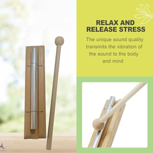 7 Inch Meditation Chime Mindfulness Bell for Yoga Teachers Classroom Focus Sound Healing Energy Instrument Solo Tone Silver Relaxation Mindfulness Tool for Meditation
