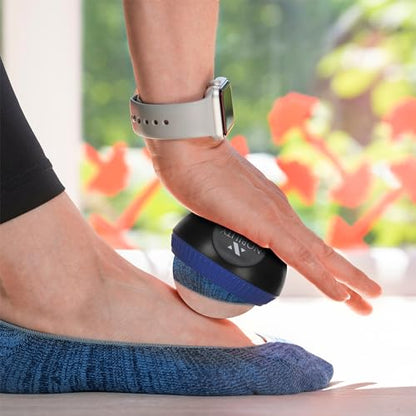 Nobility Massage Ball Roller– Ice Cold and Hot for Deep Tissue and Sore Muscle Relief of Stiffness and Stress, Body, Neck, Back, Foot, Plantar (Blue) - color: Blue