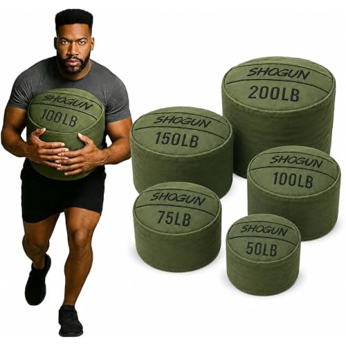 Shogun Sandbags for Working Out – Heavy Duty Workout Sandbag for Weight Training, Cross Training, Strongman, Fitness & Military Use – Adjustable Exercise Sand Bags for Full Body Training - color: Green, size: 200 LB
