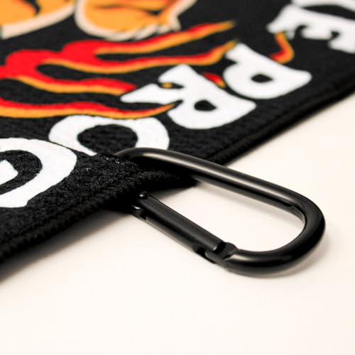 RokFit Gym & Golf Towel – Multi-Use, Quick-Dry, Durable Utility Towel with Bold Graphic and Carabiner Clip (Make Excuses Or Make Progress) - color: Make Excuses Or Make Progress