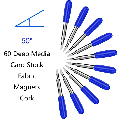 50 Pcs Replacement Blades Compatible with Explore 4/3/Air 2/Air/Air one/Maker/Maker 4/3/2 Cutting Machines - 10PCS Fine Point Blade, 30PCS Standard Blades and 10PCS Deep Point Blades - size: 50 pieces