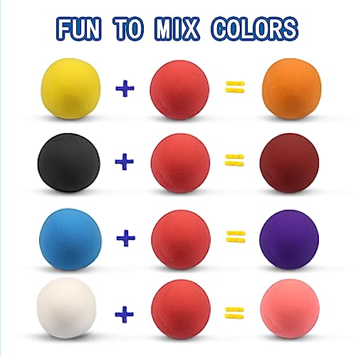 ifergoo 500g Red Air Dry Clay, 1.1LBS DIY Creative Modeling Clay for Kids | Refill Foam Magic Clay for School Art & Craft Project, Slime Supplies, Ultra-light & Soft, Gift for Age 3-12 Boys & Girls - color: Red/500g