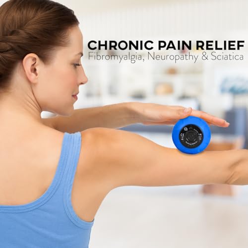 Rolling With It Vibrating Peanut Massage Ball, Deep Tissue, Blue - color: Blue