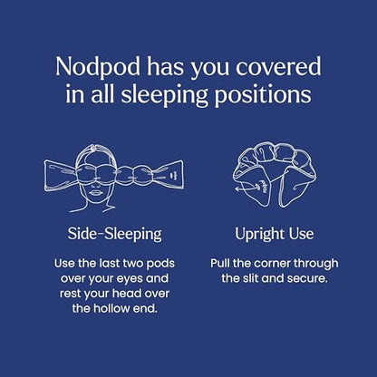 nodpod Patented Gentle Pressure Sleep Mask, Weighted Eye Mask - color: Midnight Cotton