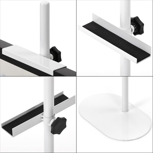 Adjustable Tabletop Easel Stand - Up to 28" Height, Metal Easel Stands for Sign, White Modern Picture Easels for Display, Heavy Duty Easels with Base for Art Paintings Photos - color: White