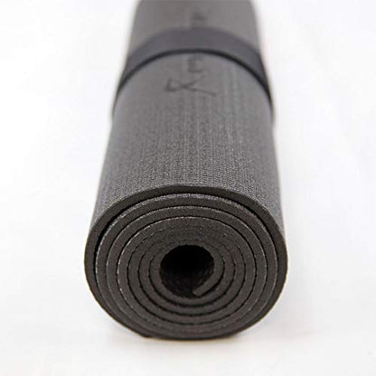 RevTime Extra Large Exercise Mat 6 x 6 feet (72" x 72" x 1/4"+) 7 mm Thick & High Density Mat for Home Cardio and Yoga Workouts, Durable Gym Mat, Black