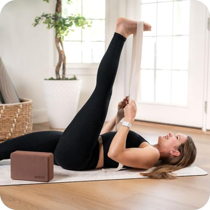 WeGym Yoga Strap for Stretching, Pilates and Mobility, Adjustable Length - color: Rose