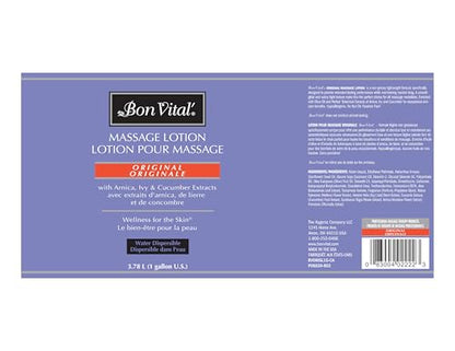 Bon Vital Original Massage Lotion, 1 Gallon Pail, Non-Greasy, Dry Skin - size: 1 Gallon