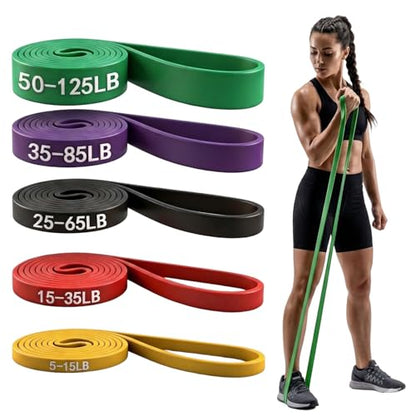 Resistance Bands, Pull Up Resistance Bands, Men's and Women's Fitness Training Bands, Suitable for Stretching, Training, and Physical Therapy - color: Multicolor (5-125LBS)