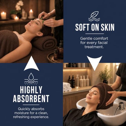 Bulk 72-Pack Professional Salon Spa & Wellness Towels, 16" x 27",Dark Brown - color: Dark Brown, size: 72 Pack