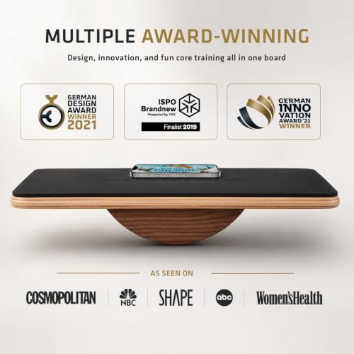 Plankpad PRO Get fit Playing Games & Workouts; Plank & Balance Board with free iOS/Android App & 10 Games; Dynamic Abs & Core Fitness Training; Only 3 Minutes a Day.