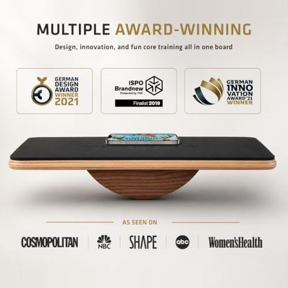 Plankpad PRO Get fit Playing Games & Workouts; Plank & Balance Board with free iOS/Android App & 10 Games; Dynamic Abs & Core Fitness Training; Only 3 Minutes a Day.