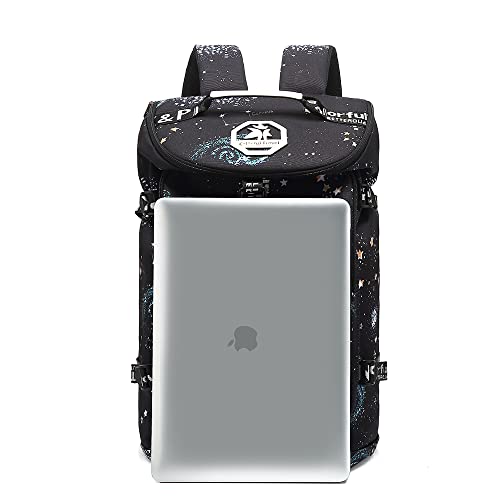 Kalesi Gym Duffle Bag Backpack 4-Way Waterproof with Shoes Compartment for travel Sport Hiking laptop - color: Starry Sky
