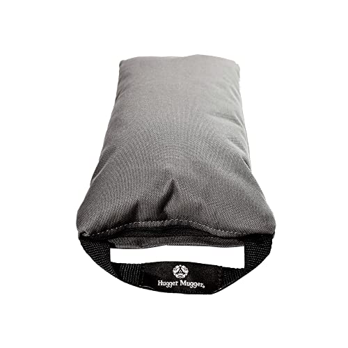 Hugger Mugger 10lb Yoga Sandbag - Adds Weight to Your Poses, Zipper Cover, Sturdy Handle, Silica Sand Filling, Durable Material - color: GRAY