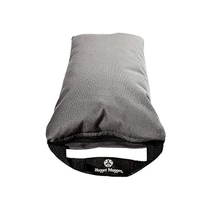 Hugger Mugger 10lb Yoga Sandbag - Adds Weight to Your Poses, Zipper Cover, Sturdy Handle, Silica Sand Filling, Durable Material - color: GRAY
