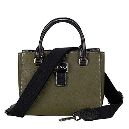 Allzedream Purse Straps Replacement Crossbody Bags Handbag Wide Canvas Leather Adjustable - color: Black
