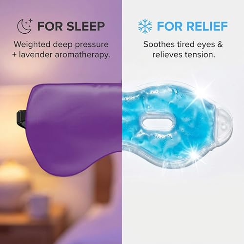 ASUTRA Silk Eye Pillow for Sleep, Purple - Filled w/Lavender (One Size) - color: Purple