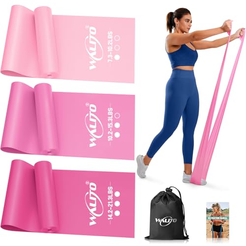 Resistance Bands for Working Out, Stretch Bands for Exercise, Yoga, Pilates - color: 1.Pink, size: 7FT