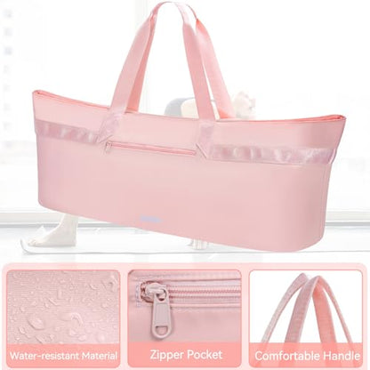 Large Yoga Mat Tote Bag for Women with Holder Strap,Pilates Gym Tote Bag with Shoes Bag & Wet Pocket