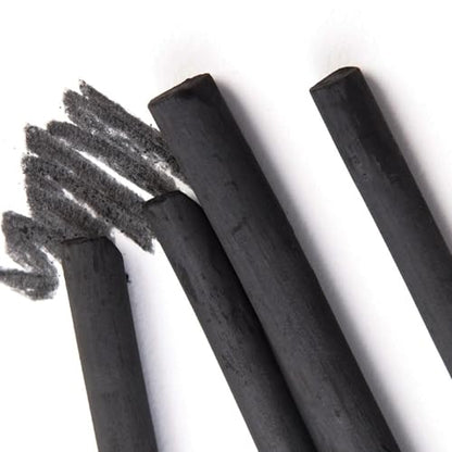 Willow Charcoal Sticks, Jumbo Willow Charcoal Pencils for Artists, Beginners, Students, Natural Charcoal Stick for Sketching, Drawing, and Shading (9-12MM | 6 Sticks) - style: 9-12MM | 6 Sticks