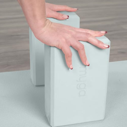 MYGA Yoga Block,Lightweight EVA Foam Yoga Brick,High Density Non-Slip Block for Yoga Poses, Pilates, Balance and Flexibility - color: Teal, size: One Size
