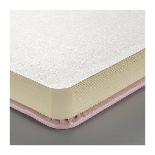 Talens Art Creation Sketchbook, Pastel Pink, 80 Sheets, 4.7 x 4.7 in | Hard-Bound Pocket Notebook, 140 GSM/94 lbs Paper, Acid-Free Cream Blank Paper, Ribbon Bookmark, and Elastic Closure - color: pastel pink, size: 12×12cm