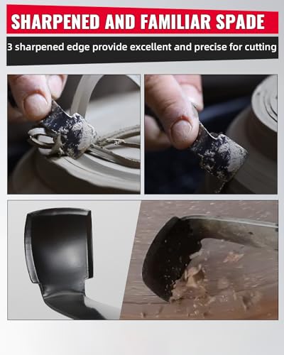 Versatile Pottery Trimming Tools, Sharpened Pottery Tool for Potter, Quality Double Ended Clay Trimming Tool Ceramics 1 Piece Black