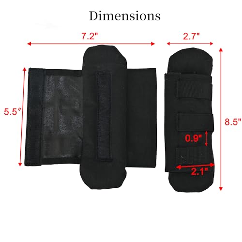 2 Pack Shoulder Strap Pad,Vest Shoulder Strap Pads Backpack Strap Pads Fit 2'' Sling Bags Shoulder Straps - color: Black