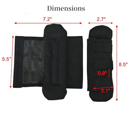 2 Pack Shoulder Strap Pad,Vest Shoulder Strap Pads Backpack Strap Pads Fit 2'' Sling Bags Shoulder Straps - color: Black