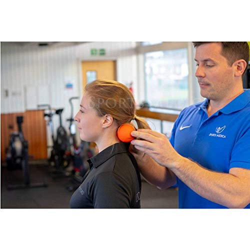 Sports Medica Peanut Massage Ball, Double Lacrosse and Peanut Ball Therapy - color: Orange Peanut Ball