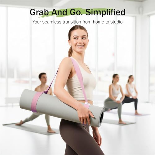 Slim Panda Yoga Mat Straps for Carrying, Adjustable Yoga Mat Carrier Sling Fits All Mats(Mat Not Included) - color: Milky White, size: 72 inches