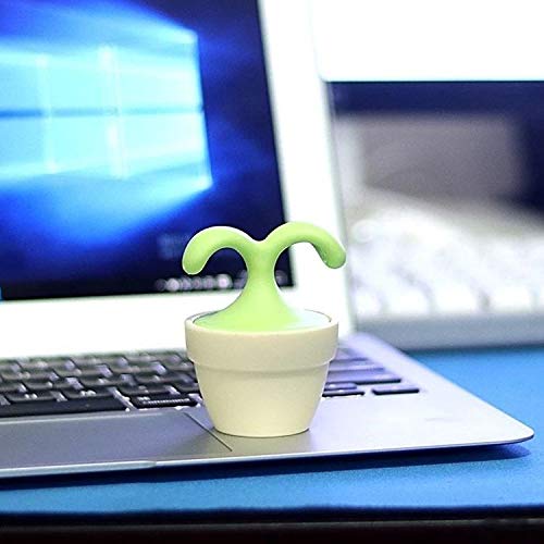 VUFVOID 2PCS Handheld Body Massager Mini Potted Plant Shaped Roller Ball Bead Relaxation Neck Foot Face Pot Desk Decor Massage Cooling for Neck (Green with White)
