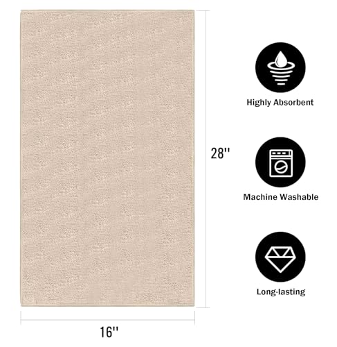 Orighty 6-Pack Brown Hand Towels, 16x28 inch Microfiber Gym Towels - color: Brown, size: Pack of 6