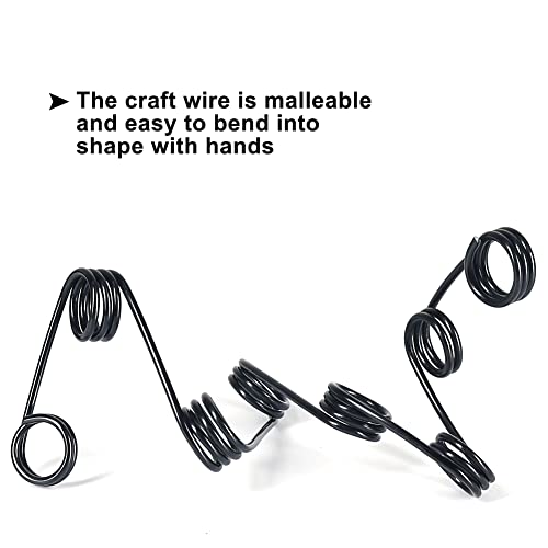 Tenn Well 100ft 12 Gauge 2mm Aluminum Wire Black Bendable for Sculpting | Anodized metal wire for jewelry making, armature making, Halloween decor, wrapping - color: Black, size: 12 Gauge
