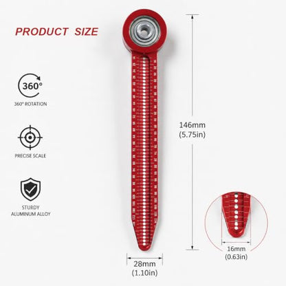 Compass Tool for Drawing Circle, Precision Aluminum Alloy Circle Maker with Clear Markings, Great for Woodworking, Technical Art & Classroom Use