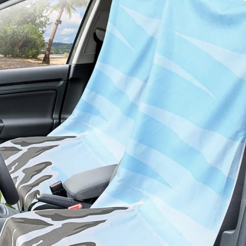 Hahafelt 2 Pack Car Seat Towel Cover with Storage Bag, National Park 1 | 63 x 32 in Car Towel Seat Cover Non Slip Waterproof, Gym Workout Swimming Running, Machine Washable Sweat Absorbent Protector - style: National Park 1
