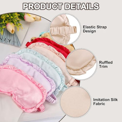 uxcell Silk Sleep Masks, Soft Satin Eye Protection Block Light Masks, Block Light Eye Sleep Cover with Adjustable Straps, Unisex for Nighttime Sleeping, Travel and Office Nap, Light Pink - color: Light Pink