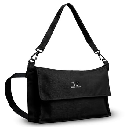 Men’s Yoga Mat Bag – Durable Canvas Carrier, Lightweight with Extra Storage for Gear & Accessories, Black