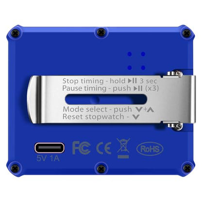 8200 Interval Timer and Stopwatch, Backlight, USB-C Charged, Clock