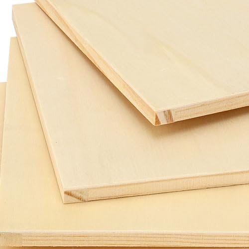 30 PCS 6 x 6 inch Wood Canvas, Blank Square Canvas for Painting, Unfinished Wooden Canvas Board for Painting DIY Craft Projects - size: 6 x 6 inch