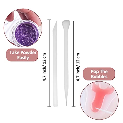 Silicone Stir Sticks Kit, 17PCS Silicone Stirring Tool, Epoxy Resin Brush and Measuring Cups, Silicone Mixing Cups Spoon, Resin Supplies for Paint DIY Crafts Glitter Tumbler | High Quality Silicone, BPA Free, 17 Pieces, Brushes Spatulas Sticks Spoons, 100