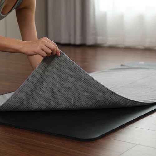 2 Pack Yoga Mat Towel with Grip Dot, Non Slip Yoga Towels, 72" x 24"