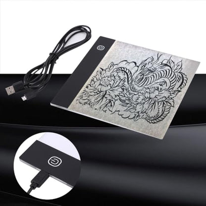 Anu Limen A5 LED Tracing Light Box, Adjustable Brightness Light Pad with USB Cable for Artists, Drawing, Sketching, Animation