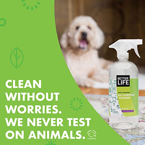 Better Life All Purpose Cleaner - Multipurpose Home and Kitchen Cleaning Spray for Glass, Countertops, Appliances, Upholstery & More - Multi-surface Spray Cleaner - 32oz (Pack of 2) Clary Sage/Citrus - size: 32 Fl Oz (Pack of 2)