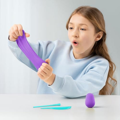 Hey Clay - Modelling Air-Dry Clay with Fun Interactive App - Lighty, Series Rainbow Unicorns, 3 cans - color: Lighty