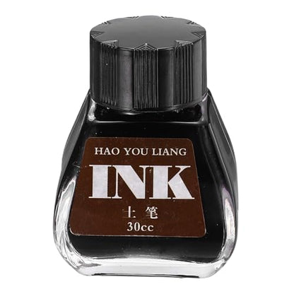 PATIKIL Fountain Pen Ink Dark Brown, 30ml Calligraphy Pen Bottled Ink Non-Carbon Colorful Smooth Flow Color Dip Drawing Set Art Supplies for Writing Painting Journaling - color: Dark Brown