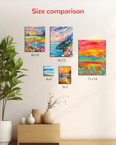 Canvas Boards 36 Pack, 9x12 Inch White Blank Painting Canvas Panels | 100% Cotton Art Supplies for Acrylics Oil Watercolor Tempera Paints - size: 9"x12" - 36pcs