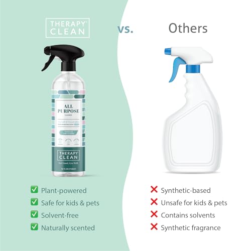 Therapy Clean All Purpose Cleaner Sea Salt & Eucalpytus 24 fl oz Pack of 1, Multipurpose Cleaner, 100% Natural Scent - size: 24 Fl Oz (Pack of 1)